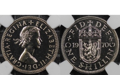 1970 Shilling, NGC PF67, Scottish reverse, Elizabeth II. Cho...