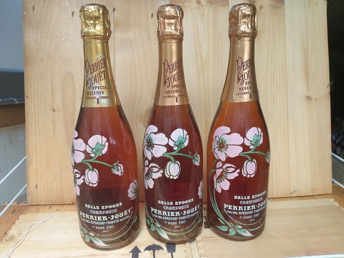1985 Perrier-Jouet Belle Epoque Rosé - Champagne Brut - 3 Bottles (0.75L)
