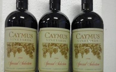 1998 Caymus Vineyards Special Selection Cabernet Sauvignon - Napa Valley - 3 Bottles (0.75L)