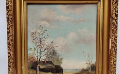 19TH.C OIL ON CANVAS