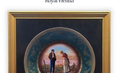 19th C. Hand Painted Royal Vienna Decorative Wall Plate
