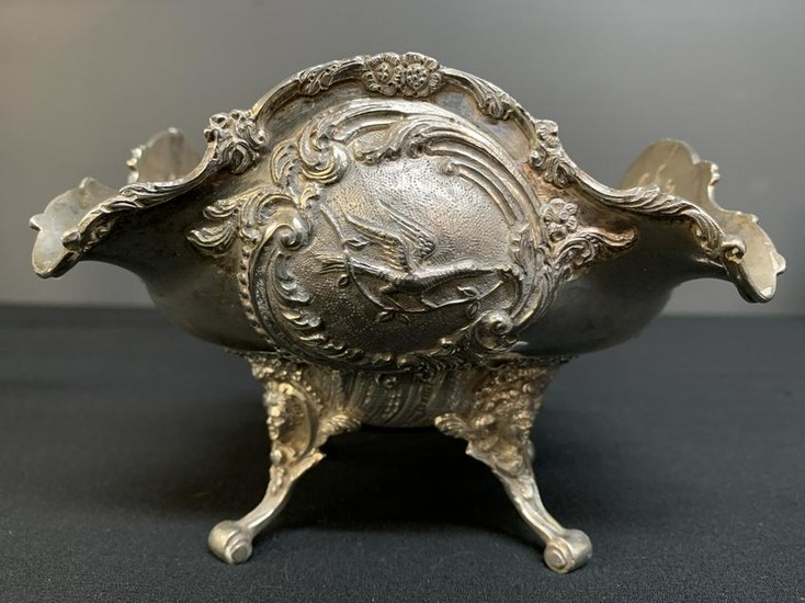 19th C. Silver Footed Dish, Hallmarked