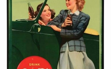 1942 LARGE COCA-COLA ADVERTISING POSTER.