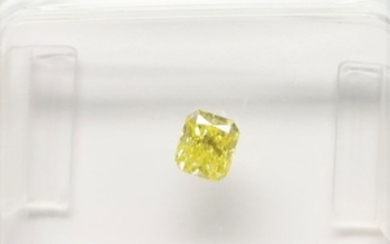 1 pcs Diamond - 0.29 ct - Brilliant - fancy yellow - VVS2