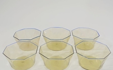 Carlo Scarpa - Cappellin Venini - Octagonal cups (6) - Glass