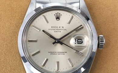 Rolex - Date Oyster Perpetual, Silver Dial - 1500 - Unisex - 1970-1979
