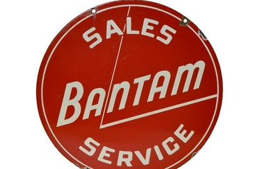 Bantam Sales Service Porcelain Sign