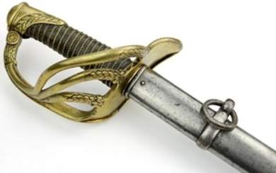 Large 19th C. French Cavalry Officer's Sword with