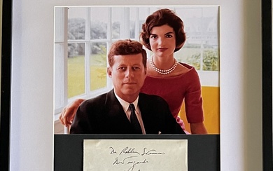 35th US President John F. Kennedy original signature collage