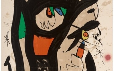 40057: Joan Miro (1893-1983) Young Artists, 1973 Lithog