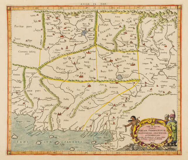 Asia.- Pakistan, Afghanistan & Western India.- Mercator (Gerard) Asiae IX Tab:, [c. 1697].