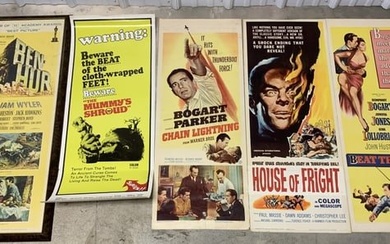5 Vintage Movie Posters Ben Hur & others