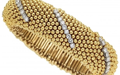 55057: Diamond, Platinum, Gold Bracelet Stones: Full-c