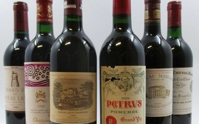 12 bouteilles CAISSE BORDEAUX PRIMEUR 1988