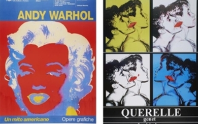 ANDY WARHOL Lot composed of 2 posters.