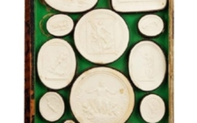 A Collection of 31 Plaster Intaglios