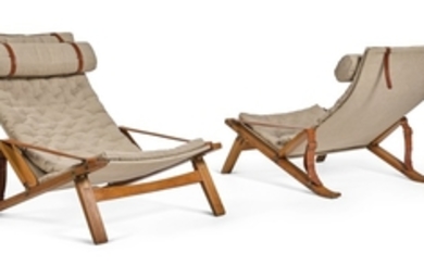 PAIR OF EASY CHAIRS, MODEL NO. PB-10, Preben Fabricius and Jørgen Kastholm