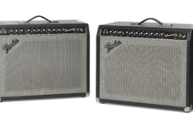 FENDER MUSICAL INSTRUMENTS, FULLERTON, CIRCA 1982 AND 1983, A PAIR OF GUITAR AMPLIFIERS, CONCERT