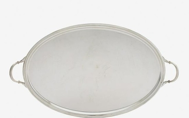 GEORGE V SILVER SERVING TRAY