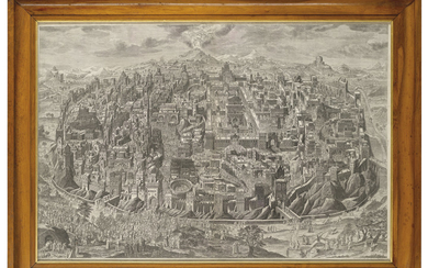 JOHANN DANIEL HERZ THE ELDER (1693-1754), A capriccio view of Jerusalem with scenes from the Passion of Christ