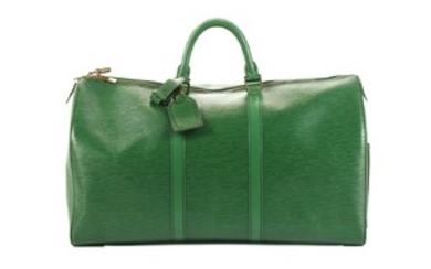 Louis Vuitton Green Epi Keepall 50, c. 1990,...