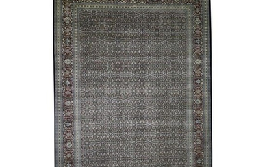 Oversized Herati 300 kPSI Wool And Silk Hand-Knotted