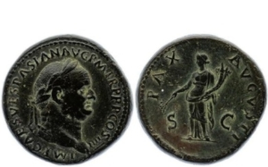 Vespasien (69 79). Sesterce, c. 72 73 Rome (Ae 25.…