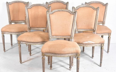 (6) Louis XVI style dining room chairs