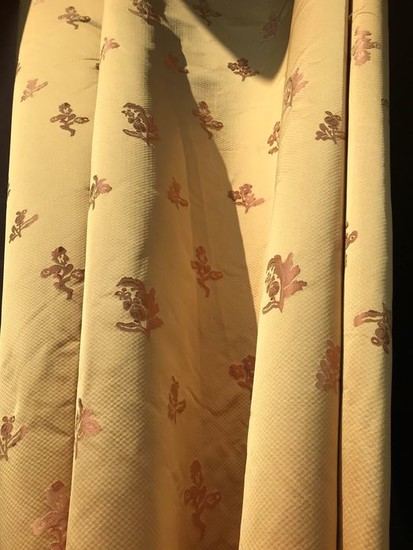6 x 140 cm Remnant of precious brocade fabric in silk and wool from San Leucio - Baroque - Silk, Wool - 2018