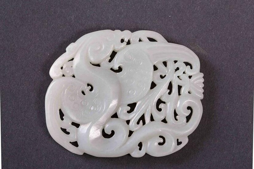 A Chinese white Jade Pendant