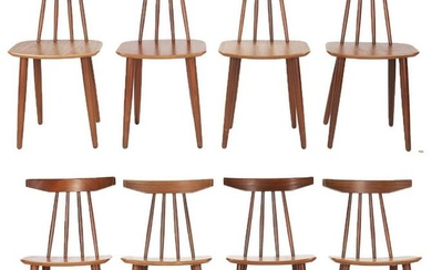 8 Danish Modern Teak Chairs by Frem Rojle