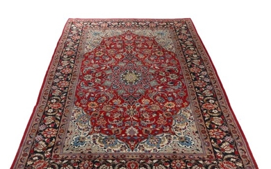 9'4 x 13'1 Hand-Knotted Persian Najafabad Kashan Room Sized Rug