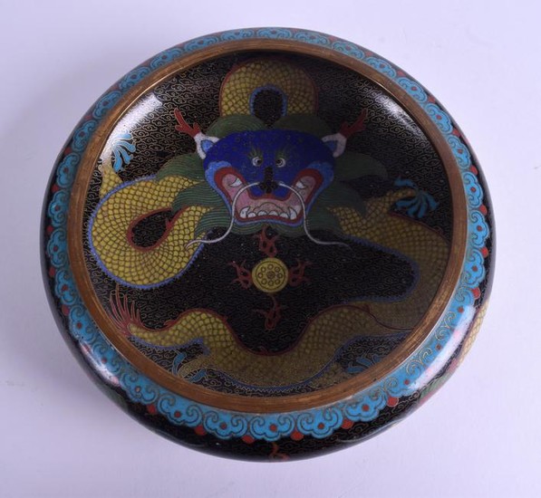 A 19TH CENTURY CHINESE CLOISONNE ENAMEL BOWL Late Qing