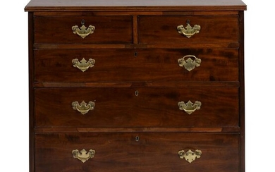 A Chippendale Style Mahogany Chest of Drawers Height 37