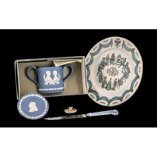 A Collection of Pottery to include a Royal Crown Derby Mini ...
