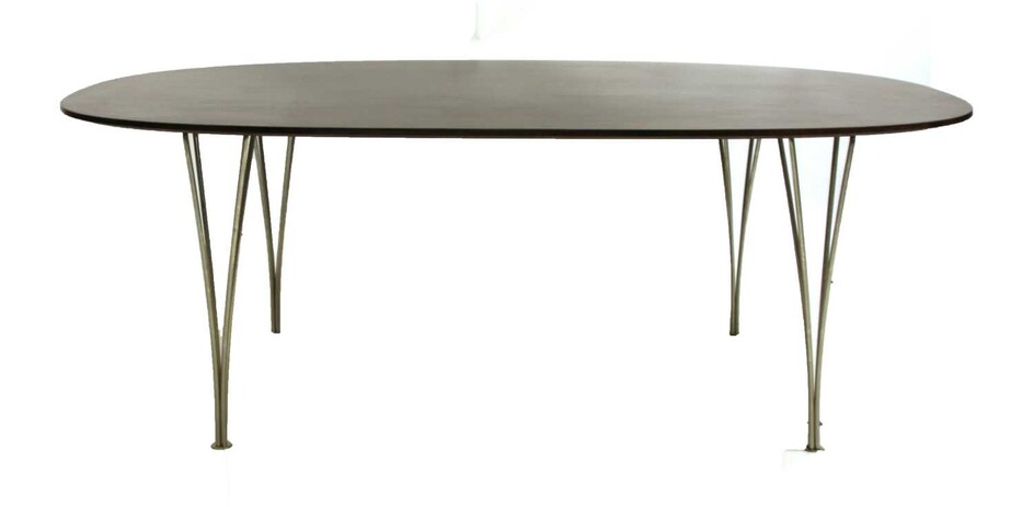 A Danish elliptical dining table