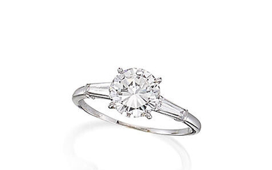 A Diamond Single-Stone Ring,, by Van Cleef & Arpels