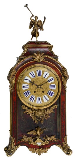 A French Régence style 'Pendule Religieuse', with Boulle marquetery, H 92 cm