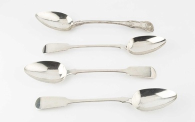 A George IV silver King's pattern gravy spoon, by William...