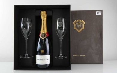 A Gift set of a bottle of Bollinger Special Cuvee...