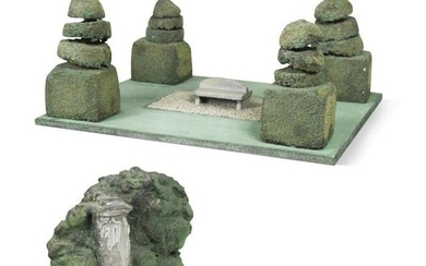 § Ivor Abrahams RA (1935-2015), two architectural garden models
