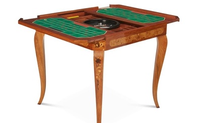 A Louis XV-style marquetry games table