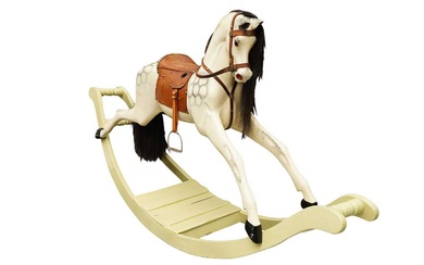 A MID 20TH CENTURY ROCKING HORSE