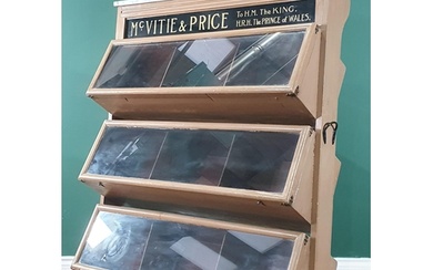 A McVitie and Price three-tier Biscuit Shop Display Cabinet ...