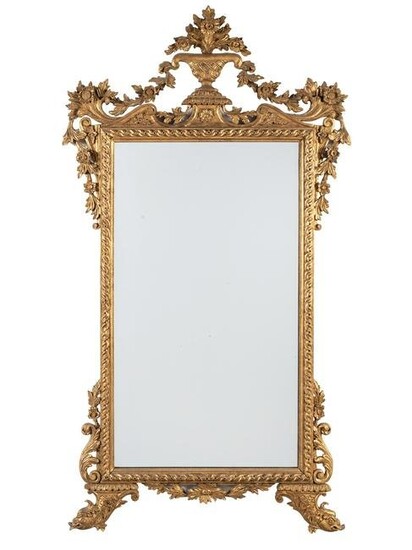 A Neoclassical Style Giltwood Mirror