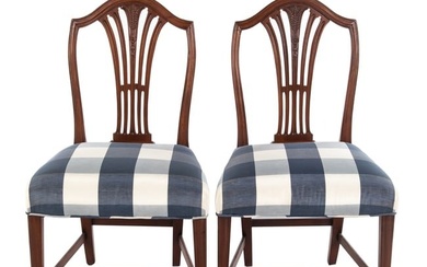 A Pair of Federal Mahogany Side Chairs