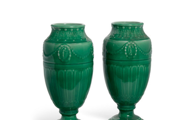 A Pair of Rookwood Pottery Glazed Earthenware Vases