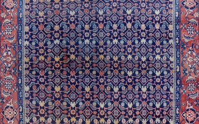 A Persian Hand Knotted Mahal Carpet, 261 X 188
