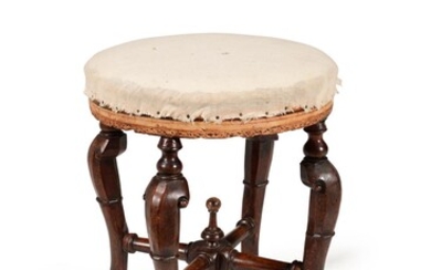 A Queen Anne beech stool