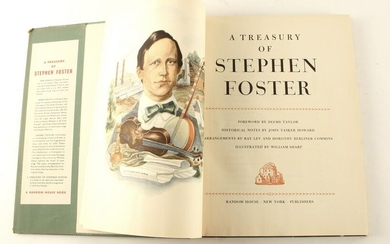 A TREASURY OF STEPHEN FOSTER SONGBOOK HCDJ 1946